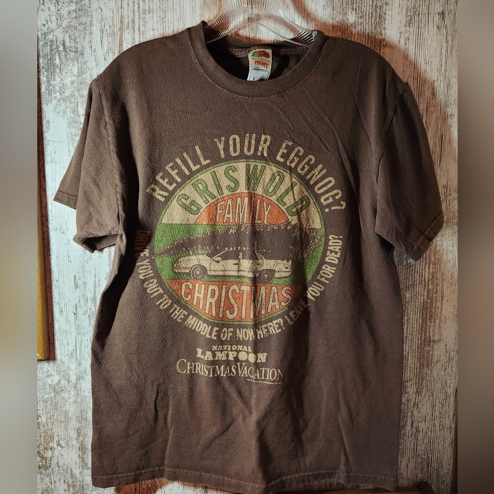 National Lampoon Griswold Family Christmas "Refill Your Eggnog?" Graphic Tee